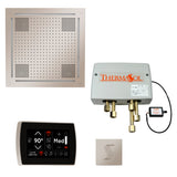 ThermaSol TWPHSR Total Wellness Package - HydroVive 18 Rainhead + SignaTouch Wall Mount Control + Digital Shower Valve + SteamVection Square Steam Head ThermaSol