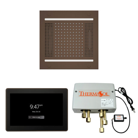ThermaSol WH14SP15S Wellness Shower Package - HydroVive 14 Rainhead + ThermaTouch2 15" Control + Digital Shower Valve ThermaSol