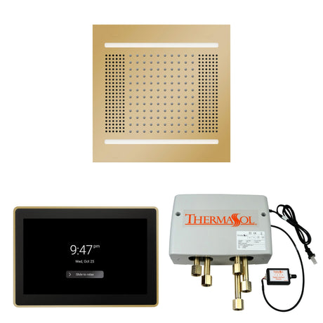 ThermaSol WH14SP15S Wellness Shower Package - HydroVive 14 Rainhead + ThermaTouch2 15" Control + Digital Shower Valve ThermaSol
