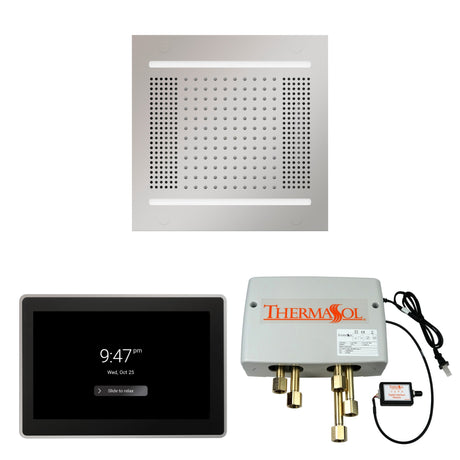 ThermaSol WH14SP15S Wellness Shower Package - HydroVive 14 Rainhead + ThermaTouch2 15" Control + Digital Shower Valve ThermaSol