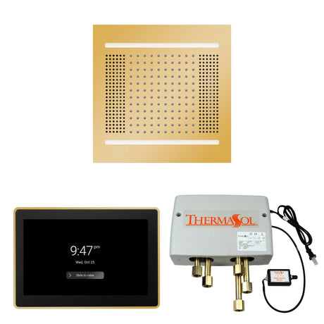 ThermaSol WH14SP15S Wellness Shower Package - HydroVive 14 Rainhead + ThermaTouch2 15" Control + Digital Shower Valve ThermaSol