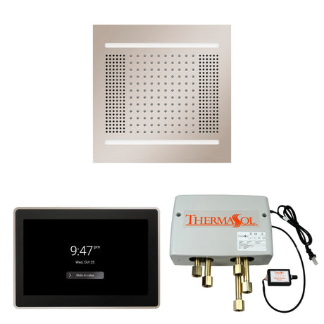 ThermaSol WH14SP15S Wellness Shower Package - HydroVive 14 Rainhead + ThermaTouch2 15" Control + Digital Shower Valve ThermaSol