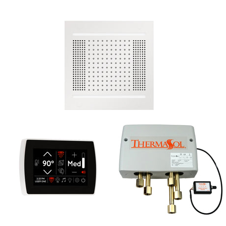 ThermaSol WH14SPSR Wellness Shower Package - HydroVive 14 Rainhead + SignaTouch Wall Mount Control + Digital Shower Valve ThermaSol