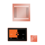 ThermaSol WH14STP10S Wellness Steam Package - HydroVive 14 Rainhead + ThermaTouch2 10" Control + SteamVection Square Steam Head ThermaSol