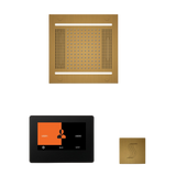 ThermaSol WH14STP7S Wellness Steam Package - HydroVive 14 Rainhead + ThermaTouch2 7" Black Trim Control + SteamVection Square Steam Head ThermaSol