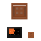 ThermaSol WH14STP7S Wellness Steam Package - HydroVive 14 Rainhead + ThermaTouch2 7" Black Trim Control + SteamVection Square Steam Head ThermaSol