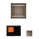 ThermaSol WH14STP7S Wellness Steam Package - HydroVive 14 Rainhead + ThermaTouch2 7" Black Trim Control + SteamVection Square Steam Head ThermaSol