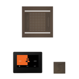 ThermaSol WH14STP7S Wellness Steam Package - HydroVive 14 Rainhead + ThermaTouch2 7" Black Trim Control + SteamVection Square Steam Head ThermaSol