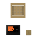 ThermaSol WH14STP7S Wellness Steam Package - HydroVive 14 Rainhead + ThermaTouch2 7" Black Trim Control + SteamVection Square Steam Head ThermaSol