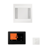 ThermaSol WH14STP7S Wellness Steam Package - HydroVive 14 Rainhead + ThermaTouch2 7" Black Trim Control + SteamVection Square Steam Head ThermaSol