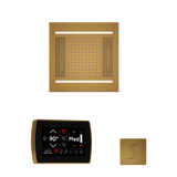 ThermaSol WH14STPSR Wellness Steam Package - HydroVive 14 Rainhead + SignaTouch Wall Mount Control + SteamVection Square Steam Head ThermaSol