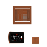 ThermaSol WH14STPSS Wellness Steam Package - HydroVive 14 Rainhead + SignaTouch Recessed Black Trim Control + SteamVection Square Steam Head ThermaSol