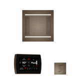 ThermaSol WH14STPSR Wellness Steam Package - HydroVive 14 Rainhead + SignaTouch Wall Mount Control + SteamVection Square Steam Head ThermaSol