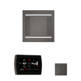 ThermaSol WH14STPSS Wellness Steam Package - HydroVive 14 Rainhead + SignaTouch Recessed Black Trim Control + SteamVection Square Steam Head ThermaSol