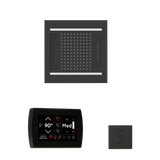 ThermaSol WH14STPSS Wellness Steam Package - HydroVive 14 Rainhead + SignaTouch Recessed Black Trim Control + SteamVection Square Steam Head ThermaSol