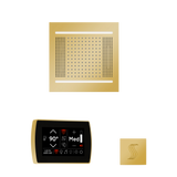 ThermaSol WH14STPSS Wellness Steam Package - HydroVive 14 Rainhead + SignaTouch Recessed Black Trim Control + SteamVection Square Steam Head ThermaSol