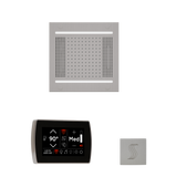 ThermaSol WH14STPSS Wellness Steam Package - HydroVive 14 Rainhead + SignaTouch Recessed Black Trim Control + SteamVection Square Steam Head ThermaSol