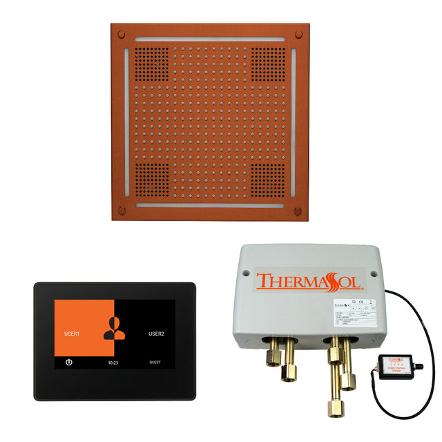 ThermaSol Wellness HydroVive Shower Package with 7" ThermaTouch Square ThermaSol