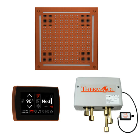 ThermaSol WHSPSR Wellness Shower Package - HydroVive 18 Rainhead + SignaTouch Wall Mount Control + Digital Shower Valve ThermaSol