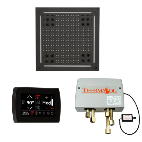 ThermaSol WHSPSR Wellness Shower Package - HydroVive 18 Rainhead + SignaTouch Wall Mount Control + Digital Shower Valve ThermaSol