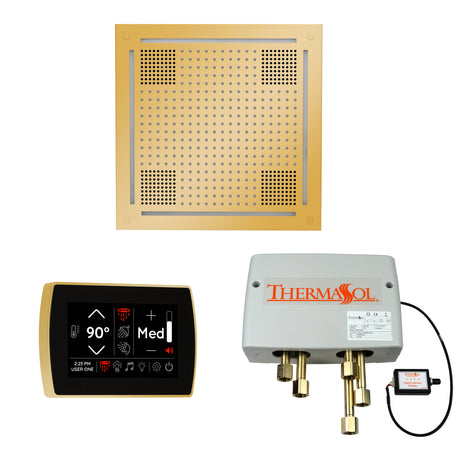 ThermaSol WHSPSR Wellness Shower Package - HydroVive 18 Rainhead + SignaTouch Wall Mount Control + Digital Shower Valve ThermaSol