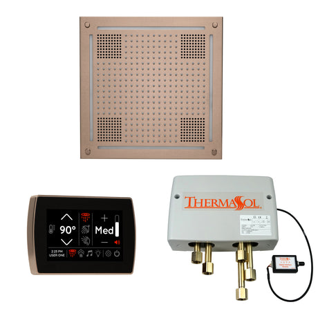 ThermaSol WHSPSR Wellness Shower Package - HydroVive 18 Rainhead + SignaTouch Wall Mount Control + Digital Shower Valve ThermaSol