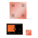 ThermaSol WHSTP10S Wellness Steam Package - HydroVive 18 Rainhead + ThermaTouch2 10" Control + SteamVection Square Steam Head ThermaSol