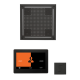 ThermaSol WHSTP10S Wellness Steam Package - HydroVive 18 Rainhead + ThermaTouch2 10" Control + SteamVection Square Steam Head ThermaSol