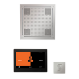ThermaSol WHSTP10S Wellness Steam Package - HydroVive 18 Rainhead + ThermaTouch2 10" Control + SteamVection Square Steam Head ThermaSol