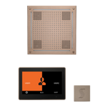 ThermaSol WHSTP10S Wellness Steam Package - HydroVive 18 Rainhead + ThermaTouch2 10" Control + SteamVection Square Steam Head ThermaSol