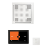 ThermaSol WHSTP10S Wellness Steam Package - HydroVive 18 Rainhead + ThermaTouch2 10" Control + SteamVection Square Steam Head ThermaSol