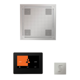 ThermaSol WHSTP7S Wellness Steam Package - HydroVive 18 Rainhead + ThermaTouch2 7" Black Trim Control + SteamVection Square Steam Head ThermaSol