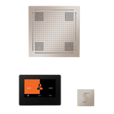 ThermaSol WHSTP7S Wellness Steam Package - HydroVive 18 Rainhead + ThermaTouch2 7" Black Trim Control + SteamVection Square Steam Head ThermaSol