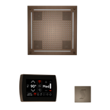 ThermaSol WHSTPSR Wellness Steam Package - HydroVive 18 Rainhead + SignaTouch Wall Mount Control + SteamVection Square Steam Head ThermaSol