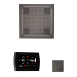 ThermaSol WHSTPSR Wellness Steam Package - HydroVive 18 Rainhead + SignaTouch Wall Mount Control + SteamVection Square Steam Head ThermaSol
