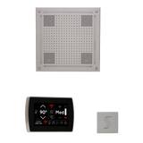 ThermaSol WHSTPSR Wellness Steam Package - HydroVive 18 Rainhead + SignaTouch Wall Mount Control + SteamVection Square Steam Head ThermaSol