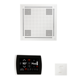 ThermaSol WHSTPSR Wellness Steam Package - HydroVive 18 Rainhead + SignaTouch Wall Mount Control + SteamVection Square Steam Head ThermaSol