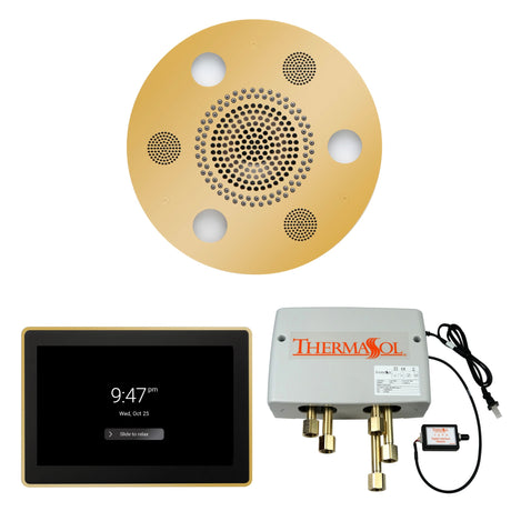 ThermaSol WSP15R Wellness Shower Package - Serenity Advanced Round Rainhead + ThermaTouch2 15" Control + Digital Shower Valve ThermaSol