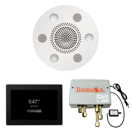 ThermaSol WSP15R Wellness Shower Package - Serenity Advanced Round Rainhead + ThermaTouch2 15" Control + Digital Shower Valve ThermaSol
