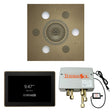 ThermaSol WSP15S Wellness Shower Package - Serenity Advanced Square Rainhead + ThermaTouch2 15" Control + Digital Shower Valve ThermaSol