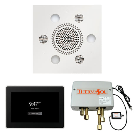 ThermaSol WSP15S Wellness Shower Package - Serenity Advanced Square Rainhead + ThermaTouch2 15" Control + Digital Shower Valve ThermaSol