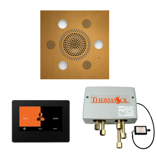 ThermaSol Wellness Shower Package with 7" ThermaTouch Square ThermaSol
