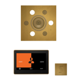 ThermaSol WSTP10S Wellness Steam Package - Serenity Advanced Square Rainhead + ThermaTouch2 10" Control + SteamVection Square Steam Head ThermaSol