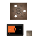 ThermaSol WSTP10S Wellness Steam Package - Serenity Advanced Square Rainhead + ThermaTouch2 10" Control + SteamVection Square Steam Head ThermaSol