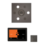 ThermaSol WSTP10S Wellness Steam Package - Serenity Advanced Square Rainhead + ThermaTouch2 10" Control + SteamVection Square Steam Head ThermaSol