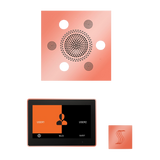 ThermaSol WSTP10S Wellness Steam Package - Serenity Advanced Square Rainhead + ThermaTouch2 10" Control + SteamVection Square Steam Head ThermaSol