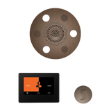 ThermaSol WSTP7R Wellness Steam Package - Serenity Advanced Round Rainhead + ThermaTouch2 7" Black Trim Control + SteamVection Round Steam Head ThermaSol