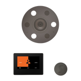ThermaSol WSTP7R Wellness Steam Package - Serenity Advanced Round Rainhead + ThermaTouch2 7" Black Trim Control + SteamVection Round Steam Head ThermaSol