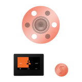 ThermaSol WSTP7R Wellness Steam Package - Serenity Advanced Round Rainhead + ThermaTouch2 7" Black Trim Control + SteamVection Round Steam Head ThermaSol