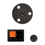 ThermaSol WSTP7R Wellness Steam Package - Serenity Advanced Round Rainhead + ThermaTouch2 7" Black Trim Control + SteamVection Round Steam Head ThermaSol